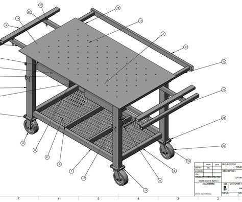 metal fabrication project plans|free printable welding table plans.